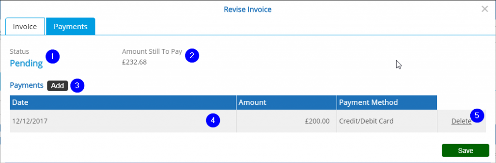 Invoice - Payments - Desktop