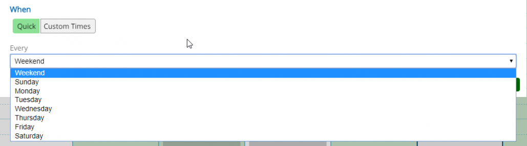 Create Personal Appointment  - Quick Times - Desktop