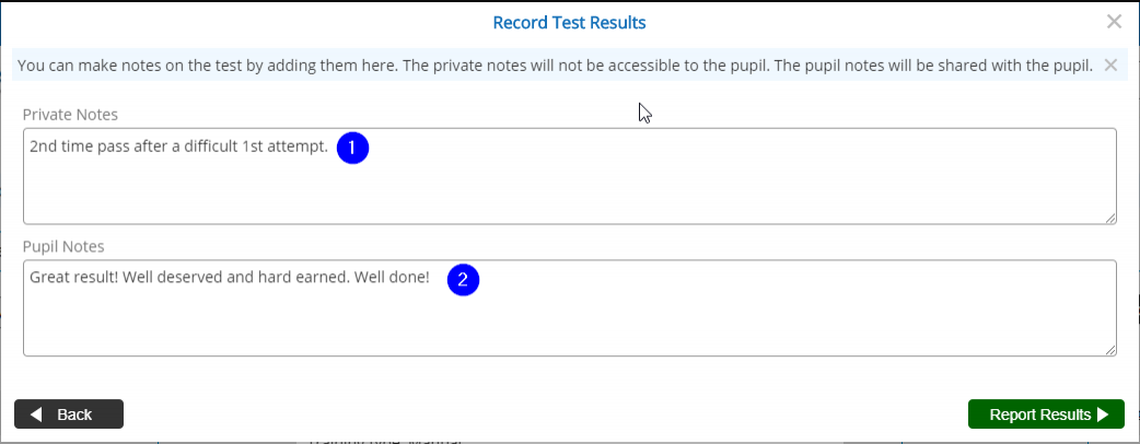 Step 3 - Making Test Notes