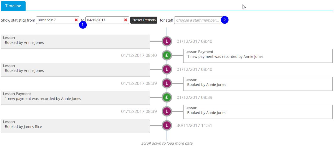 School Audit Log Example - Desktop