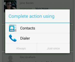 Android VCard Import - Step 3