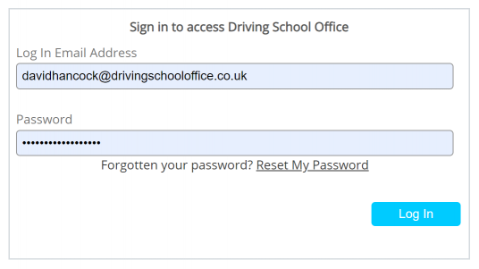 Login - Desktop