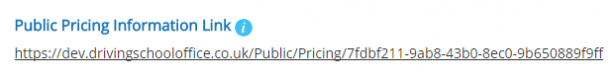 Public Pricing Link