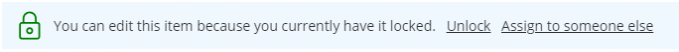 Contact Log - Status - Locked by Current User