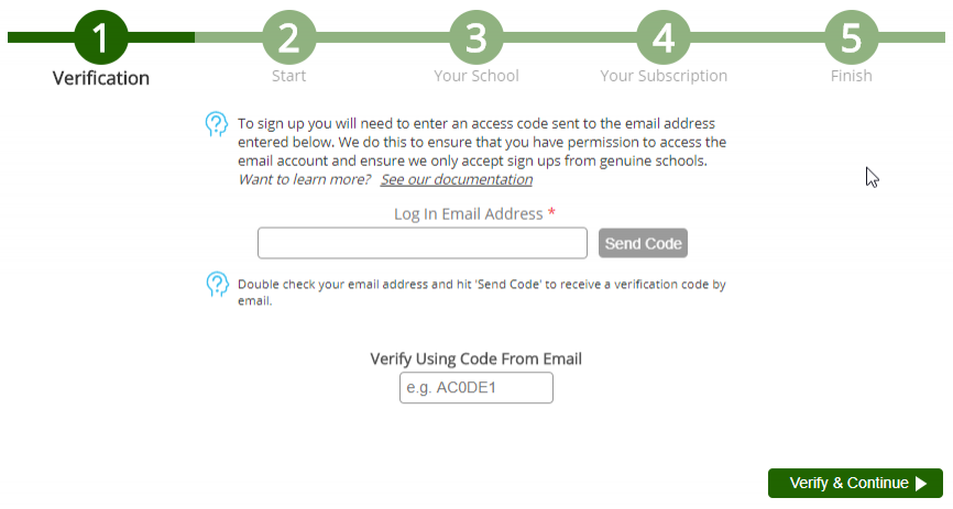 Step 1 - Verification
