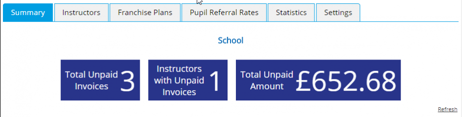 School Franchise Summary - Desktop