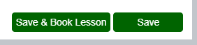 Record Contact Log - Lesson Booking - Save Buttons - Desktop