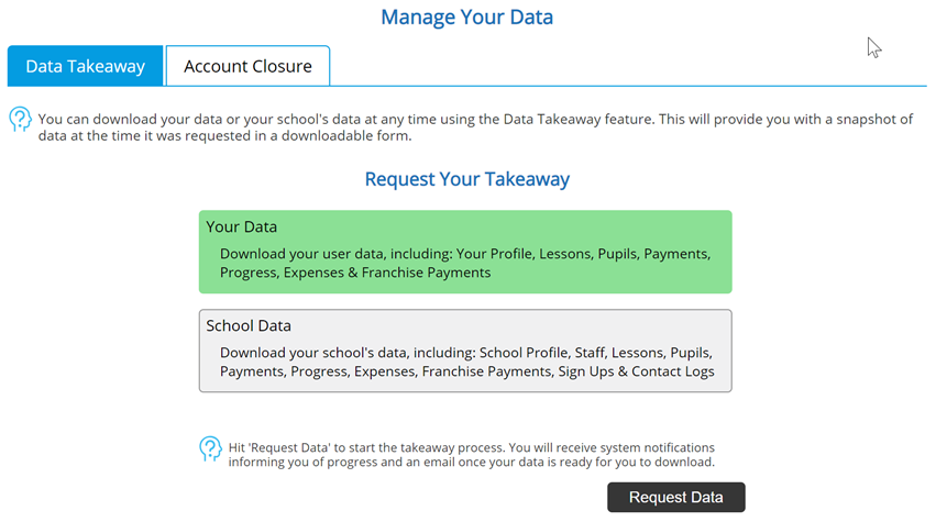 Data Takeaway - Not Started - Desktop