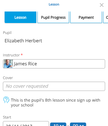 Edit Lesson - Mobile