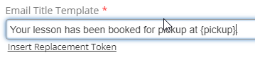 Insert Replacement Token - Complete