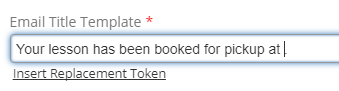 Message Template - Insert Replacement Token - Cursor