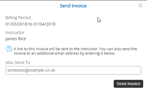 Send Invoice - Desktop