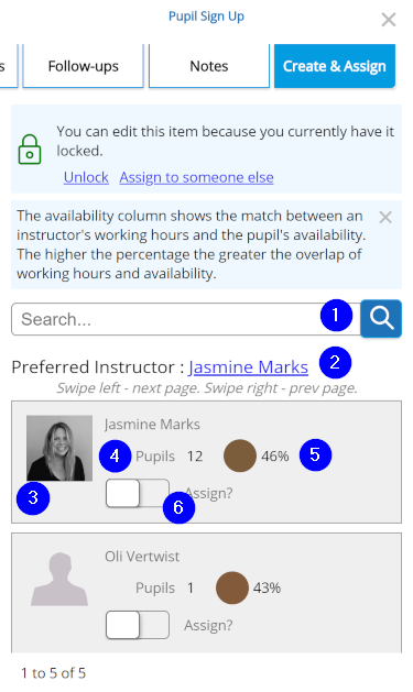 Process Pupil Signup - Step 3 - Mobile