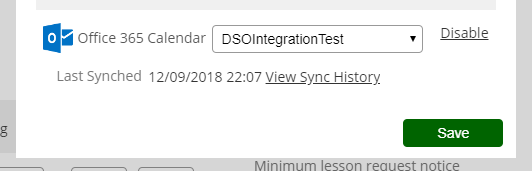 Calendar Link Authorised - Not Saved