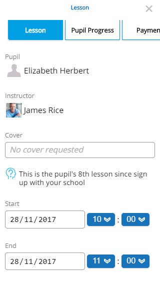 Edit Lesson - Mobile