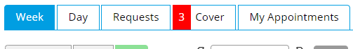 Diary - Unprocessed Cover Requests Indicator - Desktop