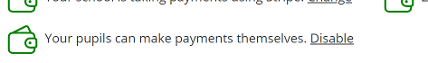 In-App Payments - Pupil Self-Payment Enabled