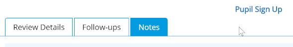 Process Pupil Signup - Notes - Desktop