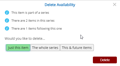 Remove Availability - Desktop