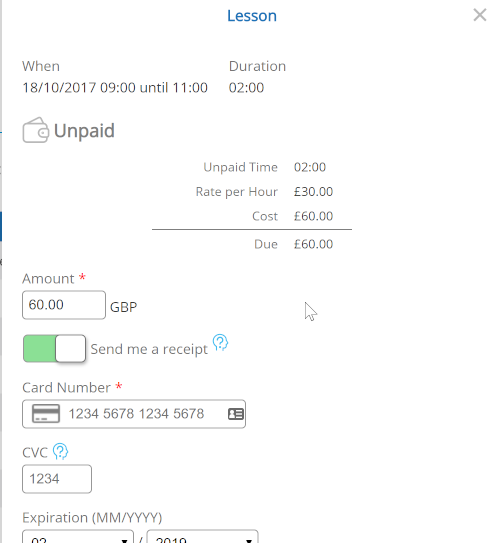 Payment Popup - Lesson - Desktop