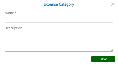 Add Expense Category - Desktop