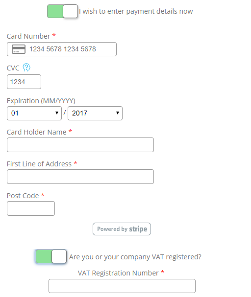 Step 4 - Enter Payment Details